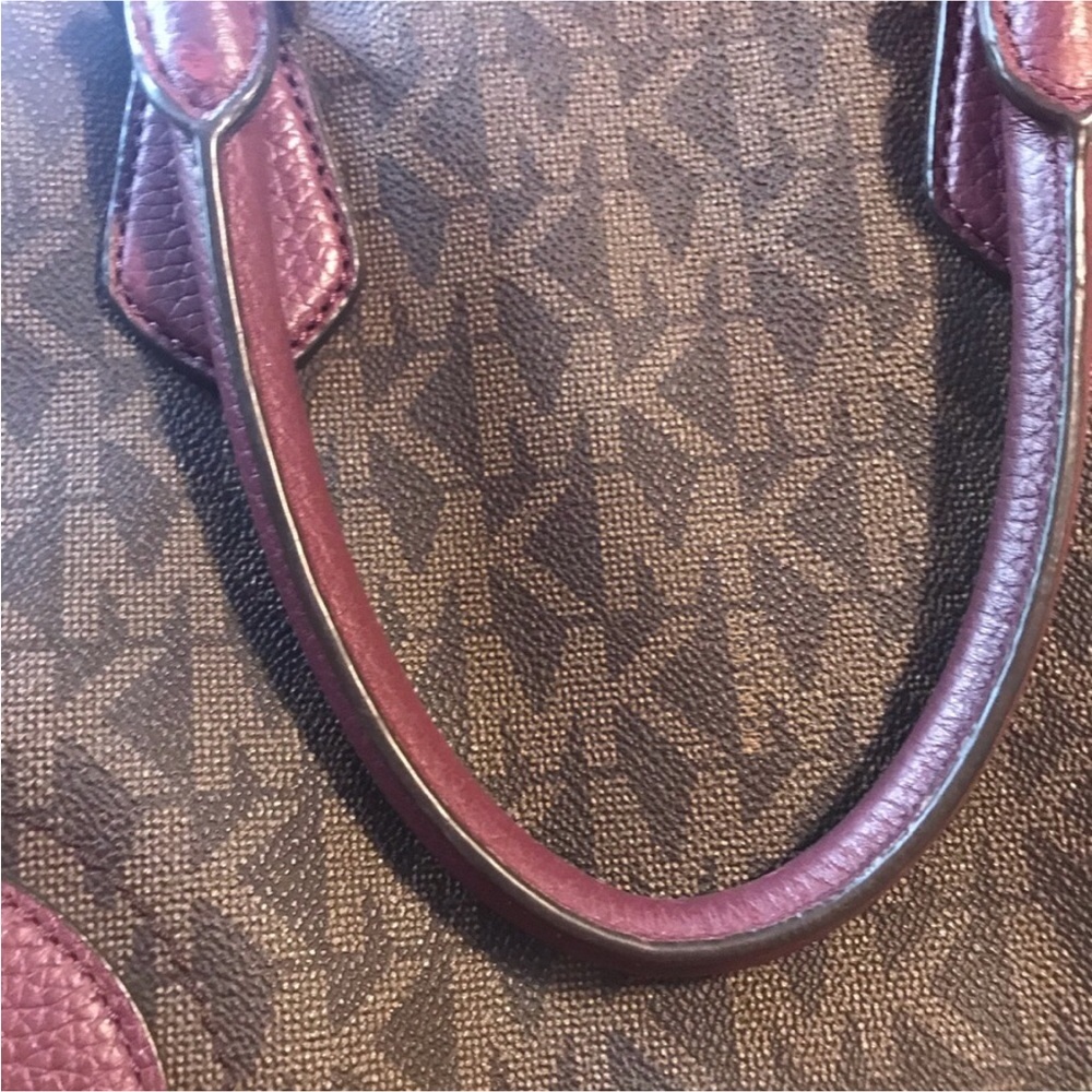 Stylish Brown and Burgundy Women's Bag
